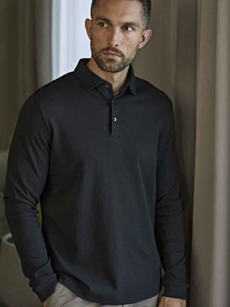 Tee Jays Pima Cotton Long Sleeve Polo Shirt