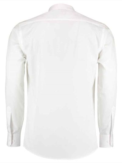 Kustom Kit Long Sleeve Tailored Poplin Shirt
