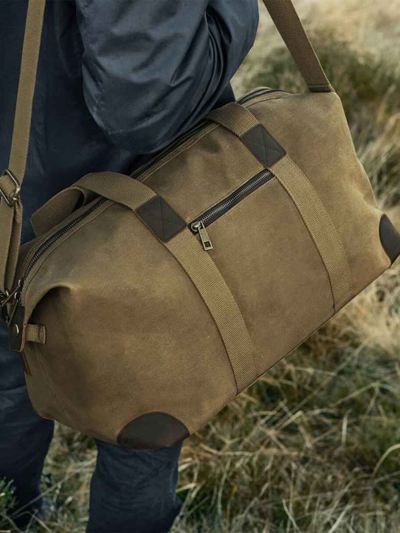 Quadra Heritage Waxed Canvas Holdall
