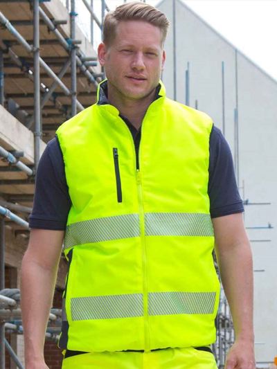 Result Safe-Guard Reversible Soft Padded Gilet