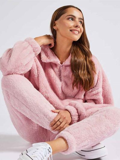 Brand Lab Ladies Fluffy 1/4 Zip Fleece