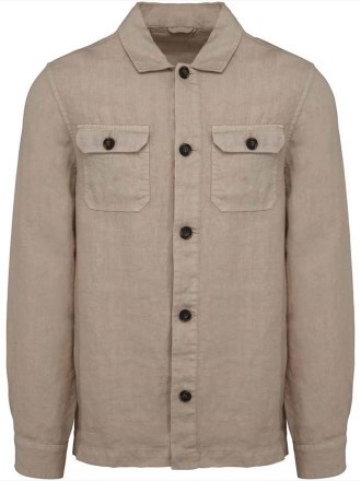 Spasso Linen Washed Overshirt