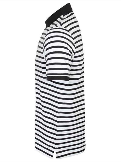 Front Row Striped Jersey Polo Shirt