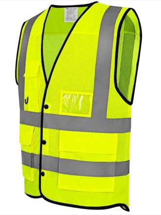 Yoko Superior Eco Mesh Button Waistcoat