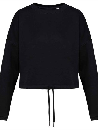 Native Spirit Ladies Oversized Cropped Sweatshirt