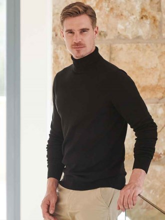 Henbury Roll Neck Sweater