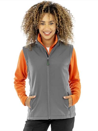 Result Recycled Ladies Printable Soft Shell Bodywarmer