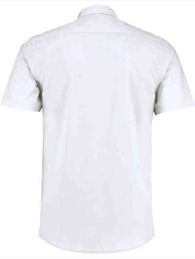 Kustom Kit Short Sleeve Tailored Poplin Shirt