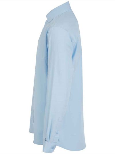 Henbury Long Sleeved Cotton Feel Coolplus® Shirt