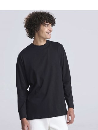 AWDis Unisex Oversize 100 Long Sleeve T Shirt