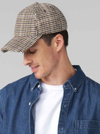 Beechfield Wool Blend Checked Cap