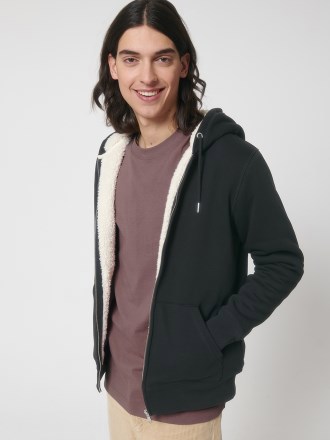 Unisex Hygger sherpa zip-through sweatshirt (STSU956)