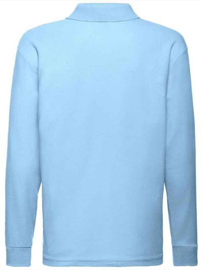 Fruit of the Loom Kids Long Sleeve Poly/Cotton Piqué Polo Shirt