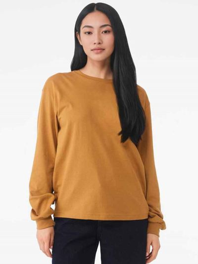 Canvas Unisex Heavyweight Long Sleeve Boxy T-Shirt