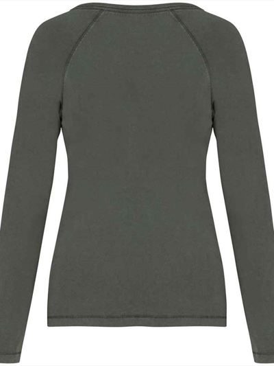 Native Spirit Ladies Raglan Long Sleeve Washed T-Shirt