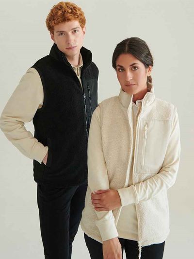 Front Row Recycled Sherpa Gilet