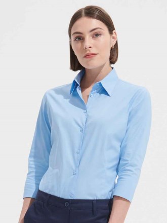SOL'S Ladies Effect 3/4 Sleeve Fitted Shirt