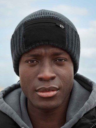 Beechfield Zip Patch Beanie