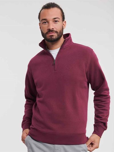 Russell Athletic Authentic Zip Neck Sweatshirt
