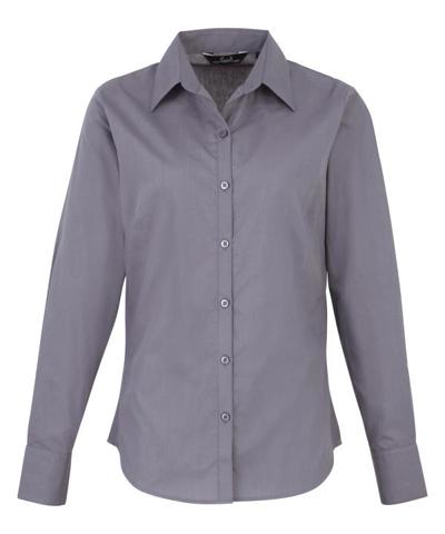 Women's Poplin Long Sleeve Blouse