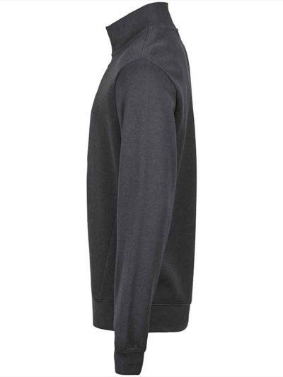 Tee Jays Ribbed Interlock Half Zip Sweatshirt