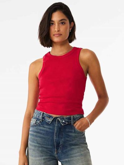 Ladies Micro Rib Racer Tank Top