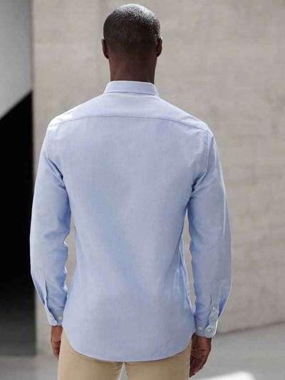 Henbury Modern Long Sleeve Regular Fit Oxford Shirt
