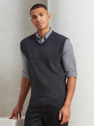 Premier Sleeveless Cotton Acrylic V Neck Sweater