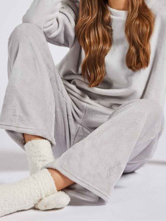 Brand Lab Ladies Plush Fleece Lounge Trousers