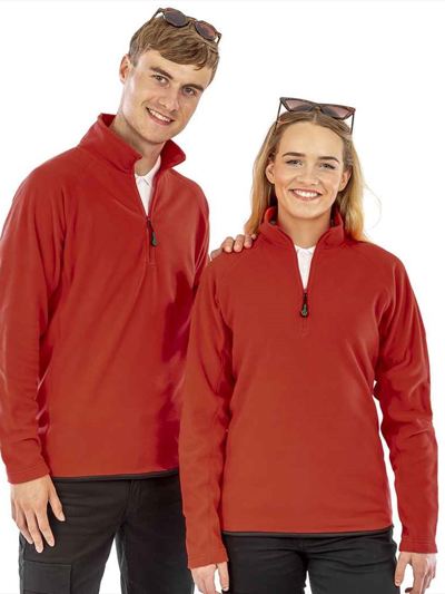 Result Recycled Zip Neck Micro Fleece