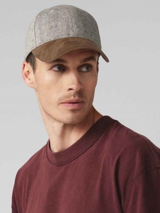 Beechfield Suede Peak Herringbone Cap