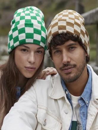 Checkerboard Beanie