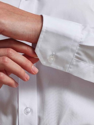 Premier Ladies Banded Collar Grandad Shirt