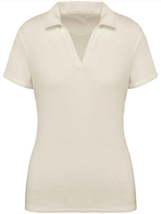 Native Spirit Ladies Terry Towel Polo Shirt