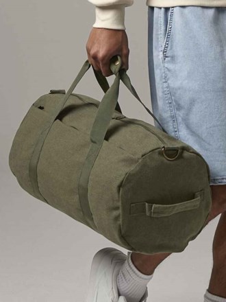 BagBase Vintage Canvas Barrel Bag