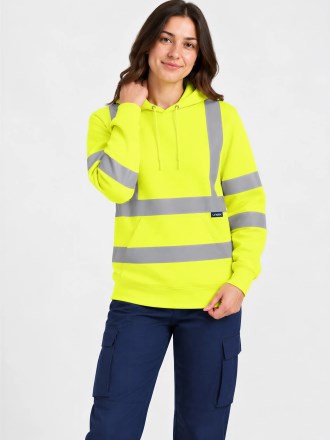 Hi Vis Hooded Sweatshirt