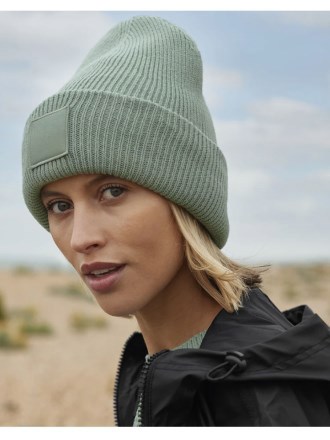 Deep Cuff Tonal Patch Beanie