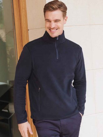 Henbury Zip Neck Micro Fleece
