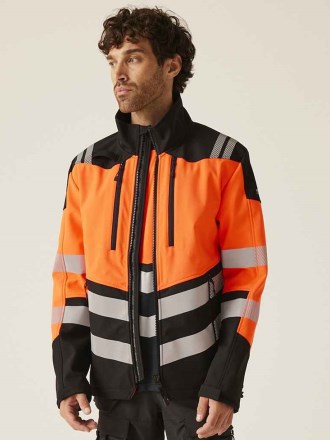 Regatta High Visibility X-Pro 3 Layer Soft Shell Jacket