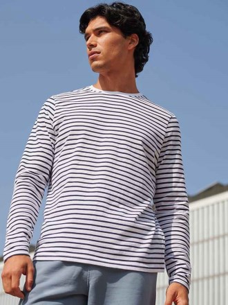 SF Clothing Unisex Long Sleeve Striped T-Shirt
