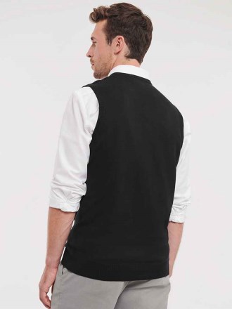 V Neck Sleevless Knitted Pullover