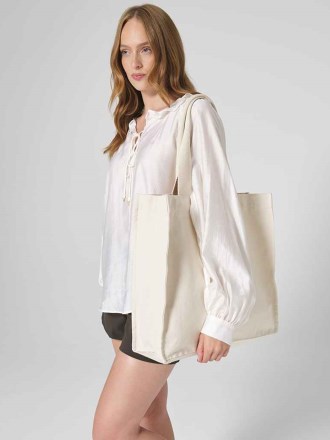Westford Mill Chevron Handle Shopper