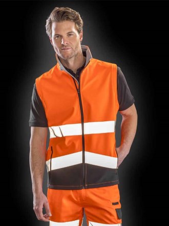 Result Safe-Guard Printable Safety Soft Shell Gilet