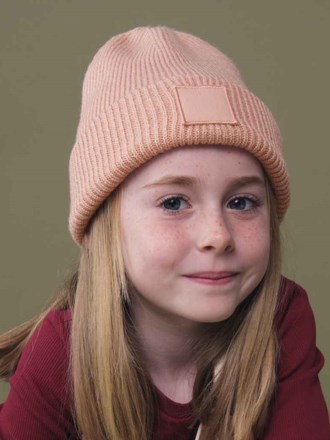 Beechfield Kids Deep Cuffed Tonal Patch Beanie