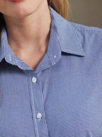 Premier Ladies Gingham Short Sleeve Shirt