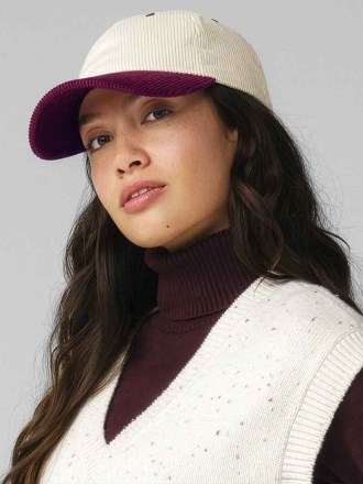 Beechfield Contrast Peak Corduroy Cap