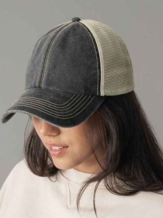 Beechfield 6 Panel Vintage Trucker Cap
