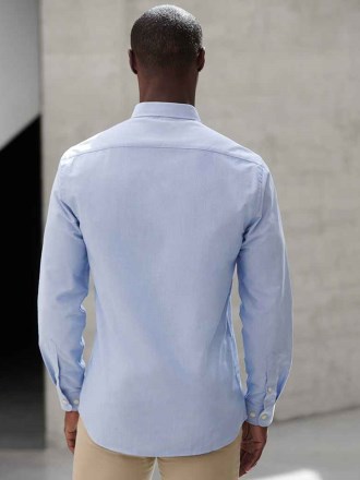 Henbury Modern Long Sleeve Regular Fit Oxford Shirt
