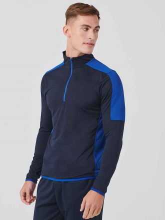 Finden + Hales Contrast Zip Neck Midlayer Top